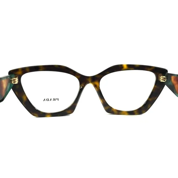 Prada Eyeglasses Frames VPR09Y 2AU-1O1 Tortoise Butterfly Full Rim 54-18-140 - Picture 9 of 12